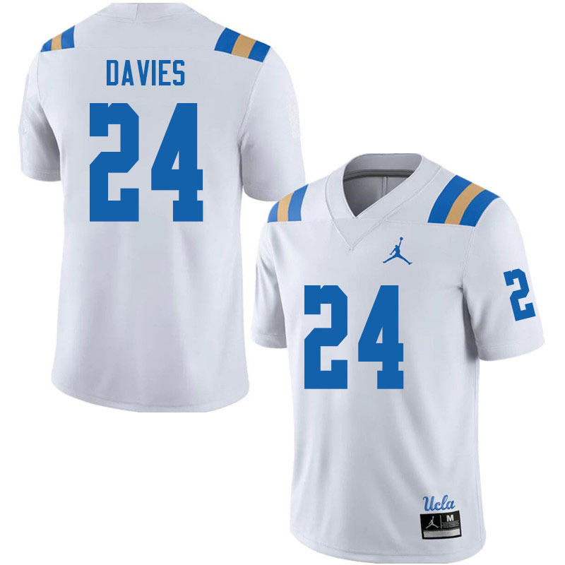 Jordan Brand Men #24 Jaylin Davies UCLA Bruins College Football Jerseys Sale-White
